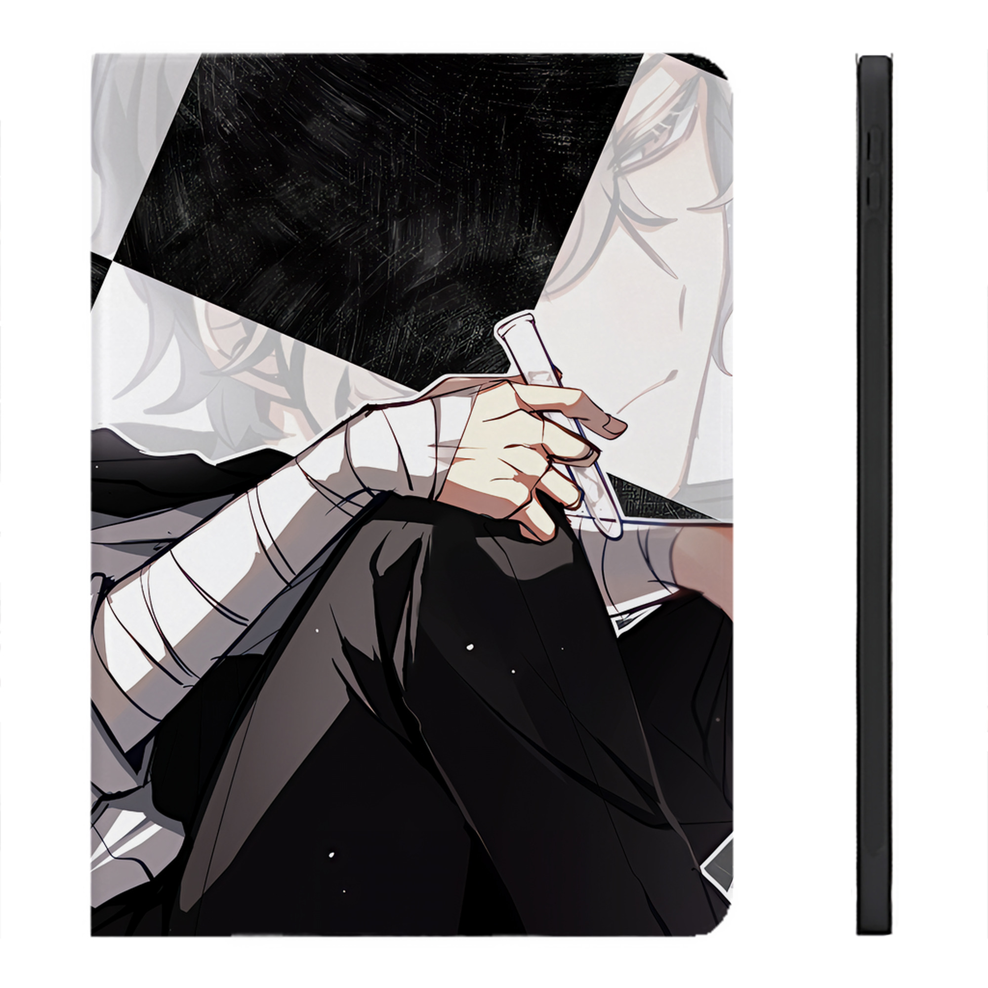 （画像用） 文豪ストレイドッグス Bungo Stray Dogs IPadケース ペンホルダー付き ブックスタイルデザイン